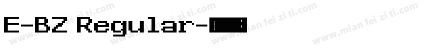 E-BZ Regular字体转换